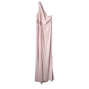 bobbin net one shoulder flange bridesmaid dress White by Vera Wang | Dresses | this sophisticated long bridesmaid lace-bodice Pearl Mist Blue Frill Size:19 34/35